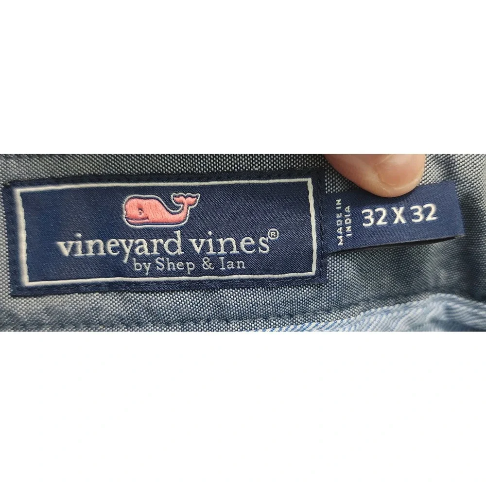 Vineyard Vines Breaker Pant Tan Cotton Stretch Slim Fit Chinos Womens‎ 32x32